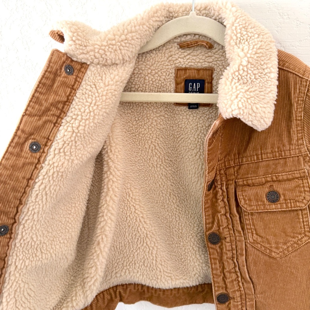 GAP Tan / Brown Corduroy Jacket, Boy Size 4 - Picture 2 of 4
